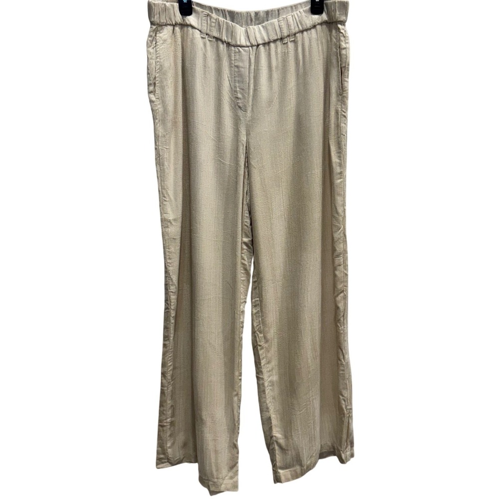 NWT J. Jill  Corduroy Pull-on Pants Women's Size Large‎ Barley Beige